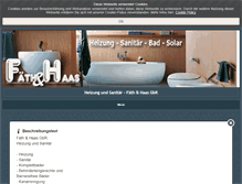 Tablet Screenshot of faeth-haas.de